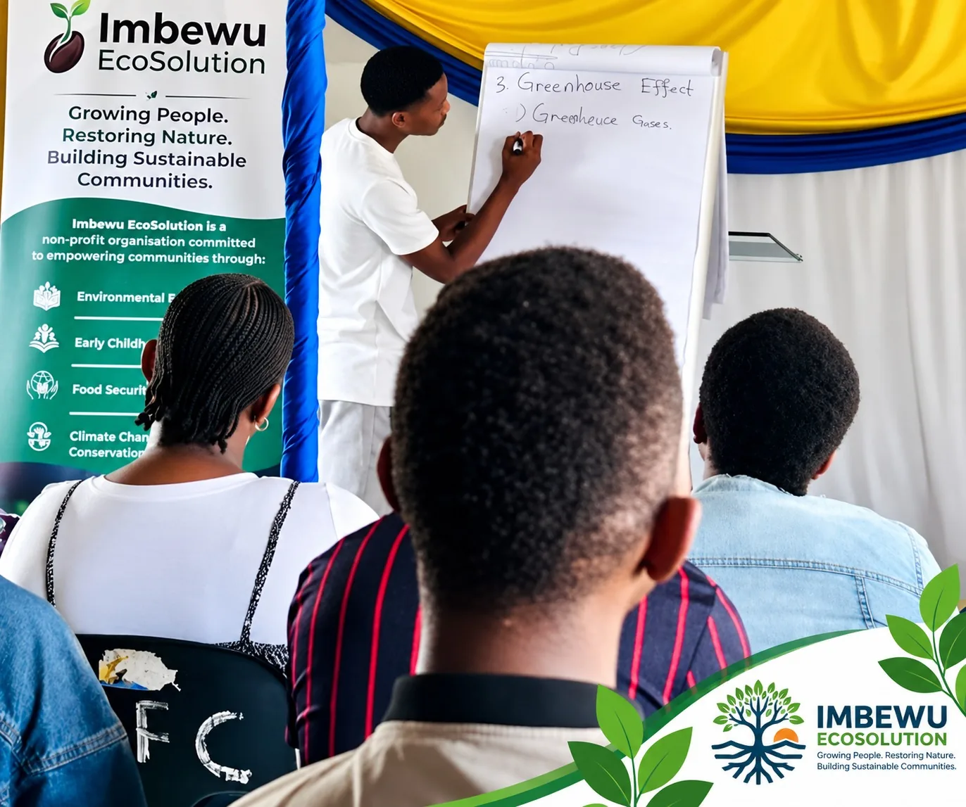 Participants attending a climate workshop