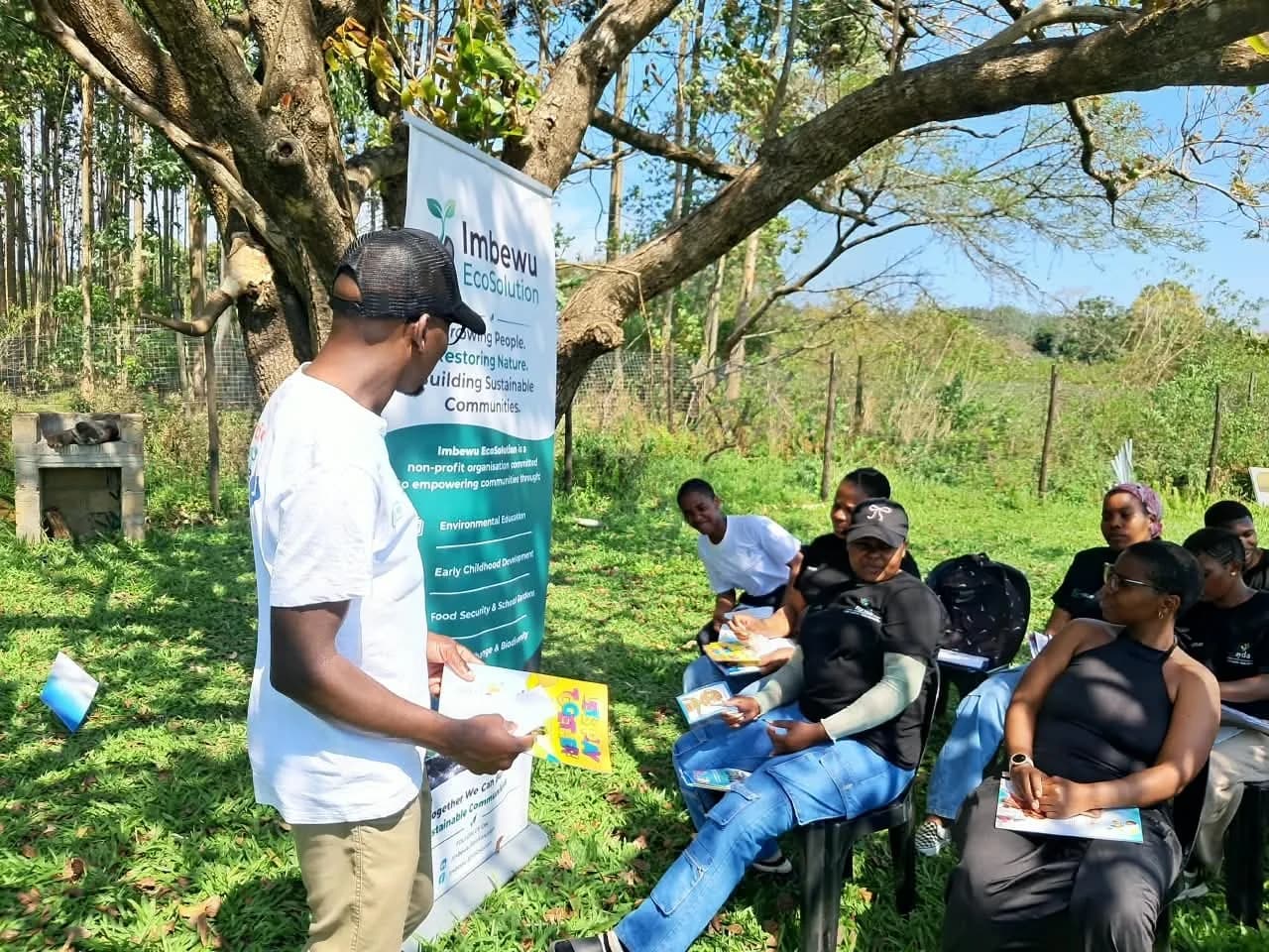 Early childhood practitioners training outdoors